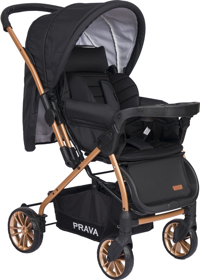 PRAVA P11 Dream Plus Tablalı Gold Siyah Bebek Arabası